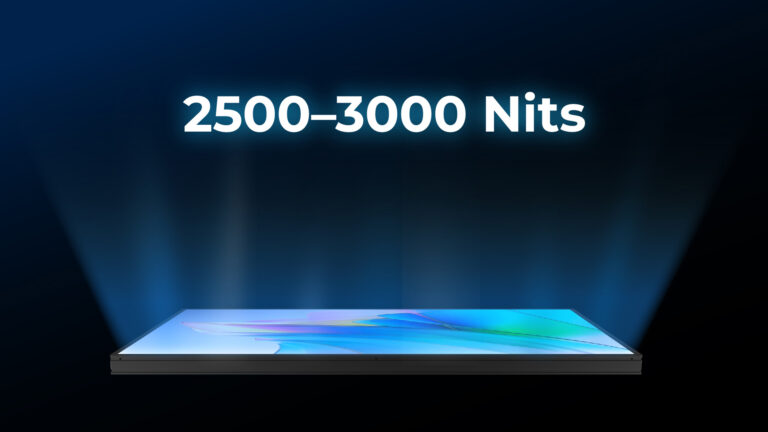 Luminosità elevatissima (fino a 2500–3000 nit)