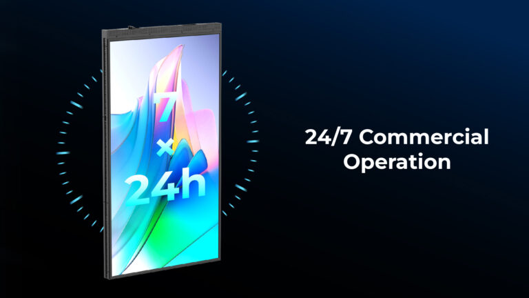 Operatività 24/7 professionaleI componenti di grado commerciale assicurano un funzionamento stabile e prolungato in ambienti pubblicitari a ciclo continuo. Performance del display