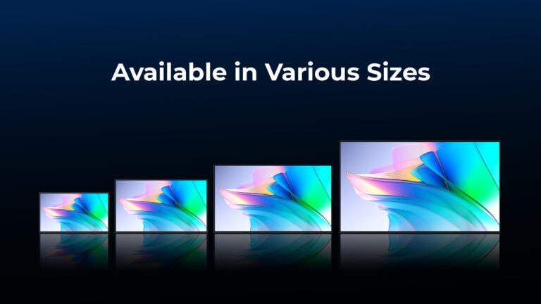 Formati disponibili: 32" / 43" / 49" / 55" / 65" / 75"