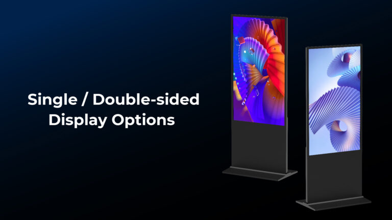 Single / double-sided display options