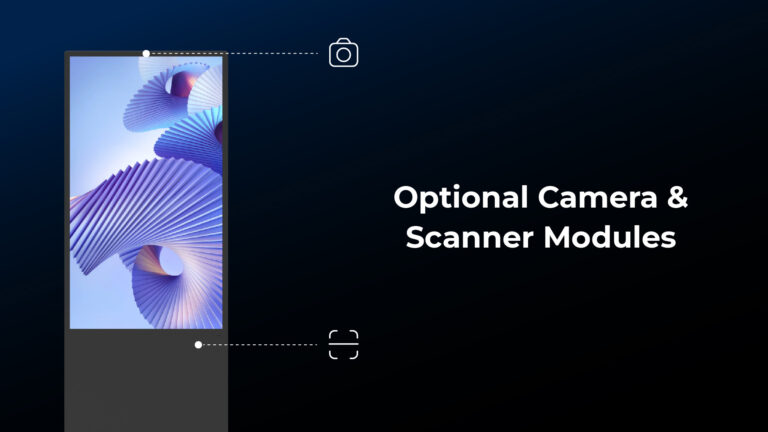 Optional camera and scanner modules