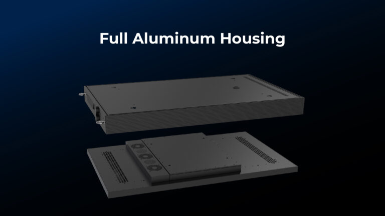Full aluminum housing with ≥7 years outdoor durability