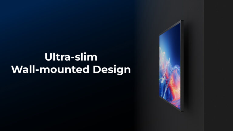 Design ultra-sottile per installazione a parete