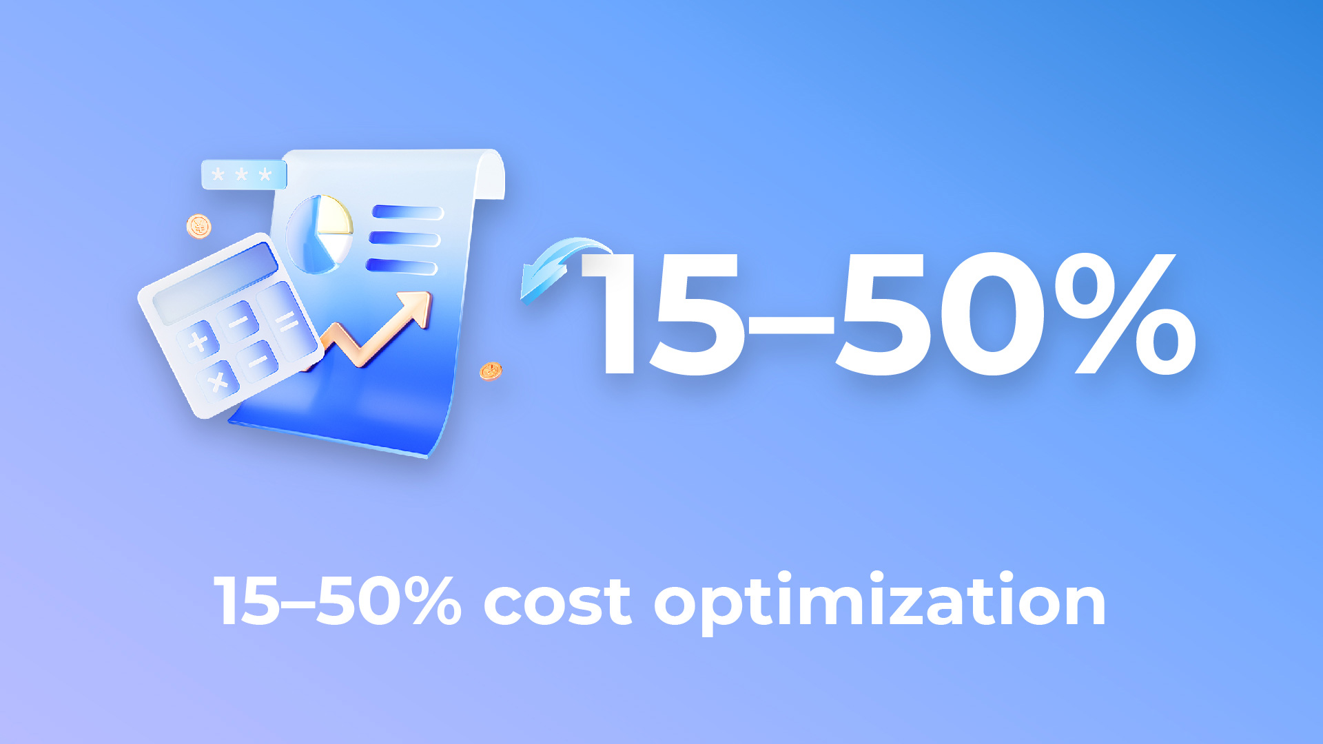 Ottimizzazione dei costi di approvvigionamento dal 15% al 50%