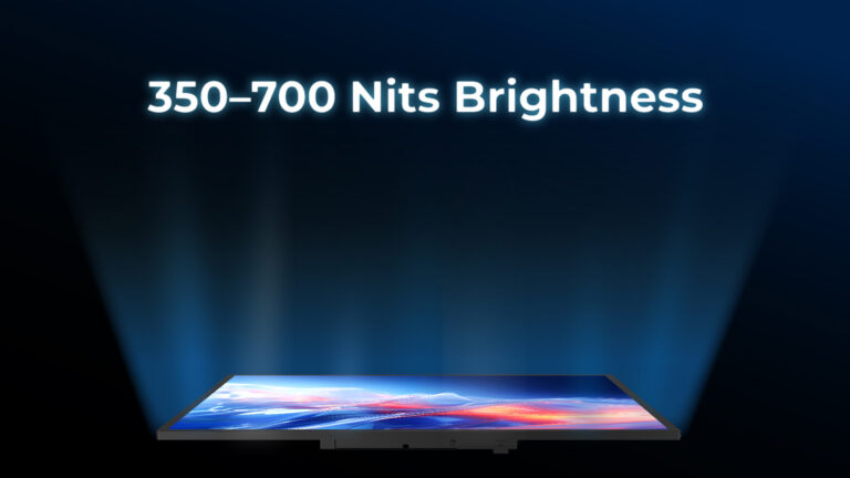 Luminosità regolabile da 350 a 700 nits